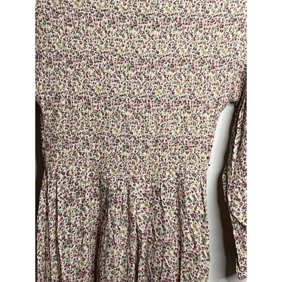 Free People Kadence Beaded Smocked Maxi Boho Duster Robe Button Size S NEW - Picture 8 of 9